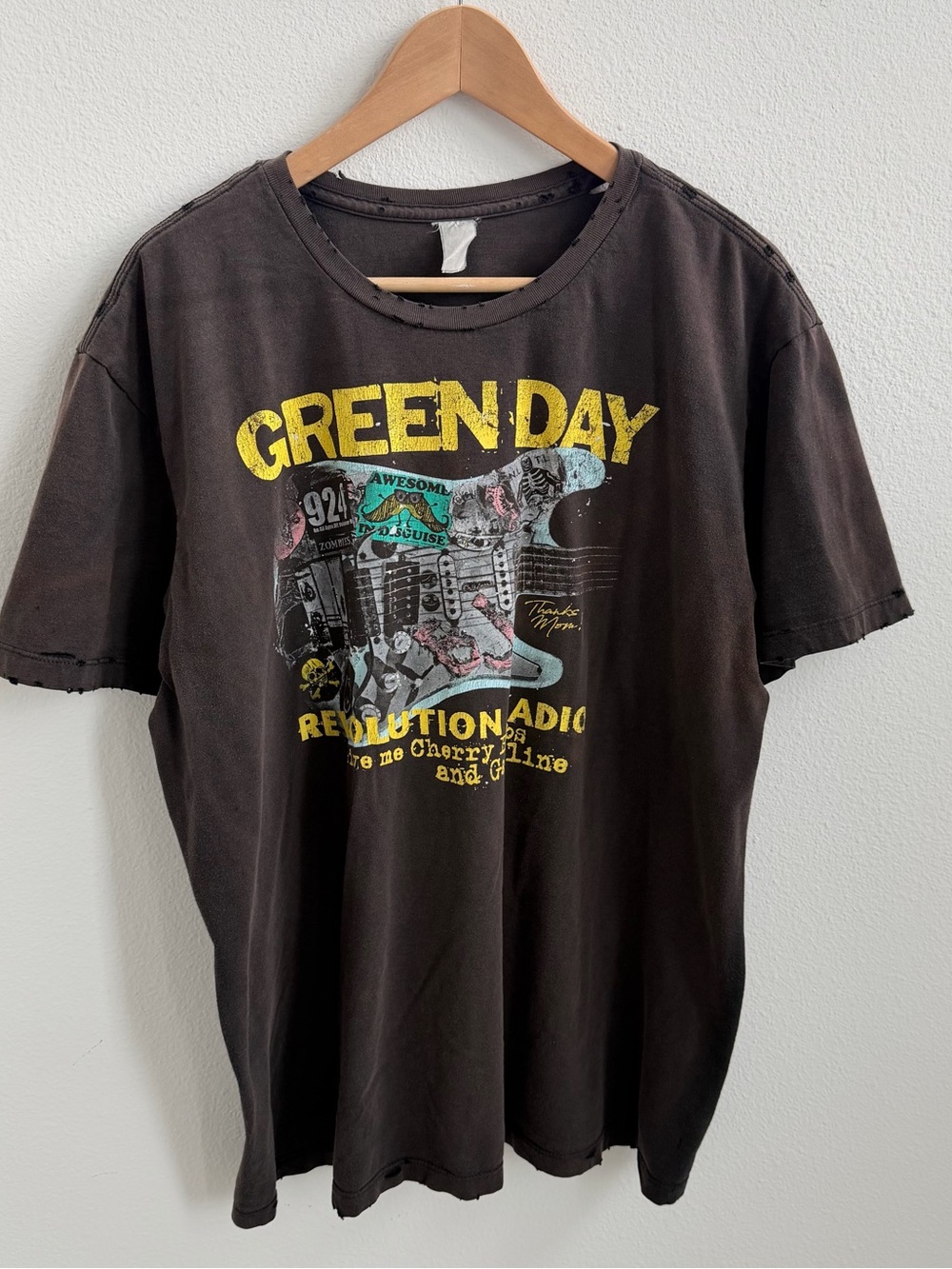 Green Day Revolution Radio Tour Destroyed Tee